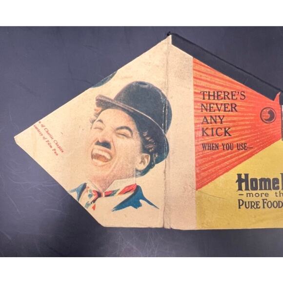 RARE 1914 Home Brand Pure Food Products Charlie Chaplin Bang Gun Pop Gun Charles - Picture 2 of 6
